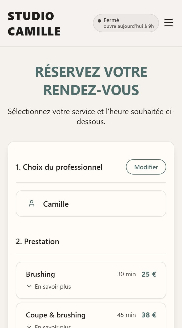 Vos clients réservent seuls